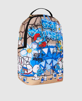 Sprayground SMURFS BIG MURAL children's backpack 910B9084NSZ