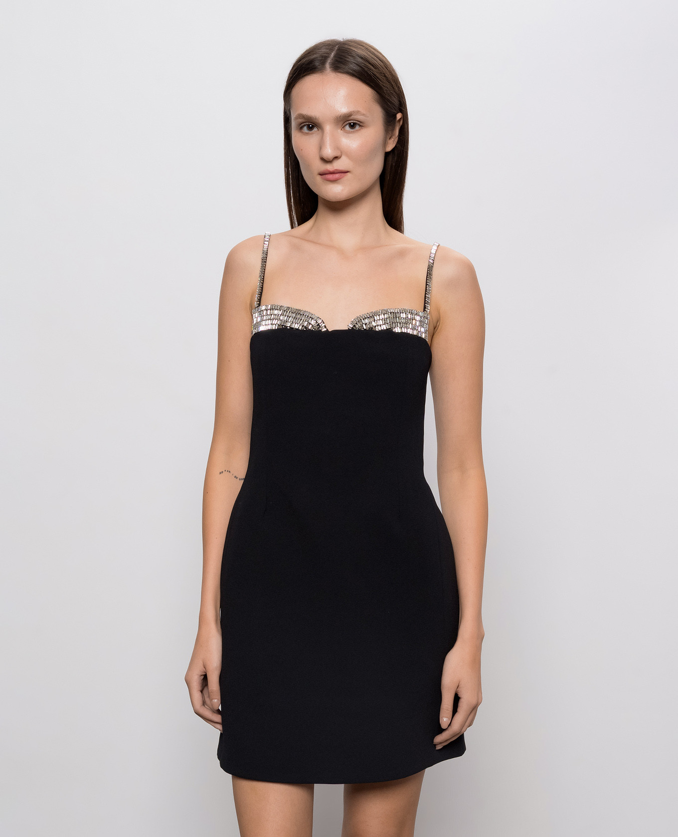 Maeva black dress with crystals Simkhai 3