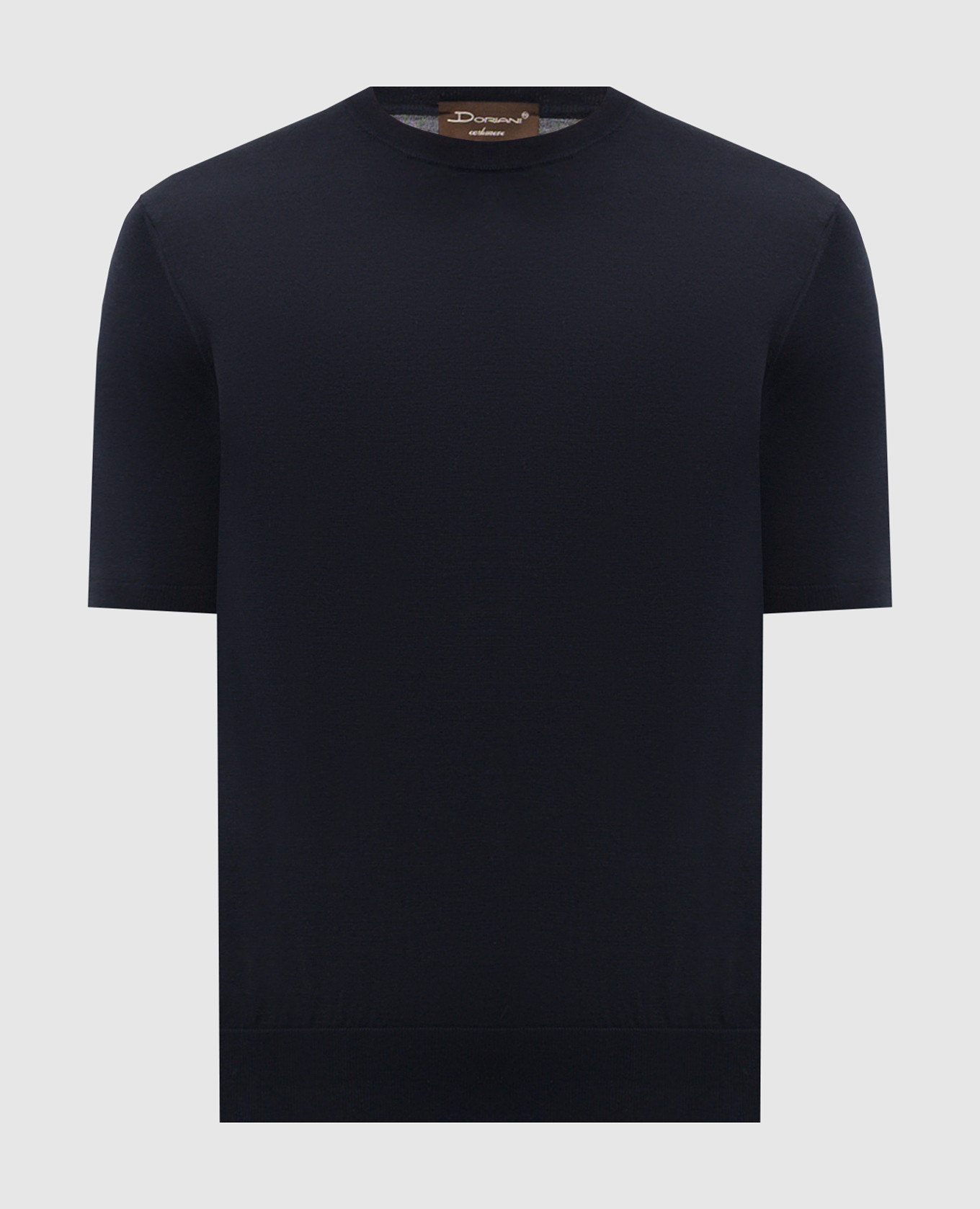 Blue silk t-shirt