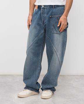 JW Anderson Blue jeans with logo patch DT0126PG1849