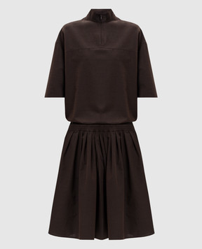Maison Margiela MM6 Brown dress with wool S52DG0044M36006