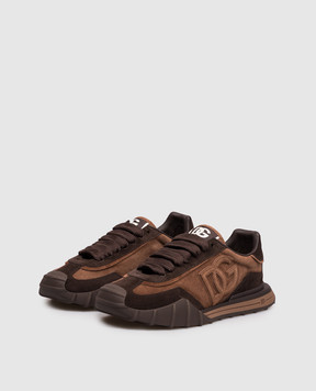 Dolce&Gabbana Dg Athletic brown suede sneakers CS2384A0836
