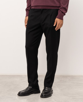 Dolce&Gabbana Black wool trousers GW13ETFUBG8