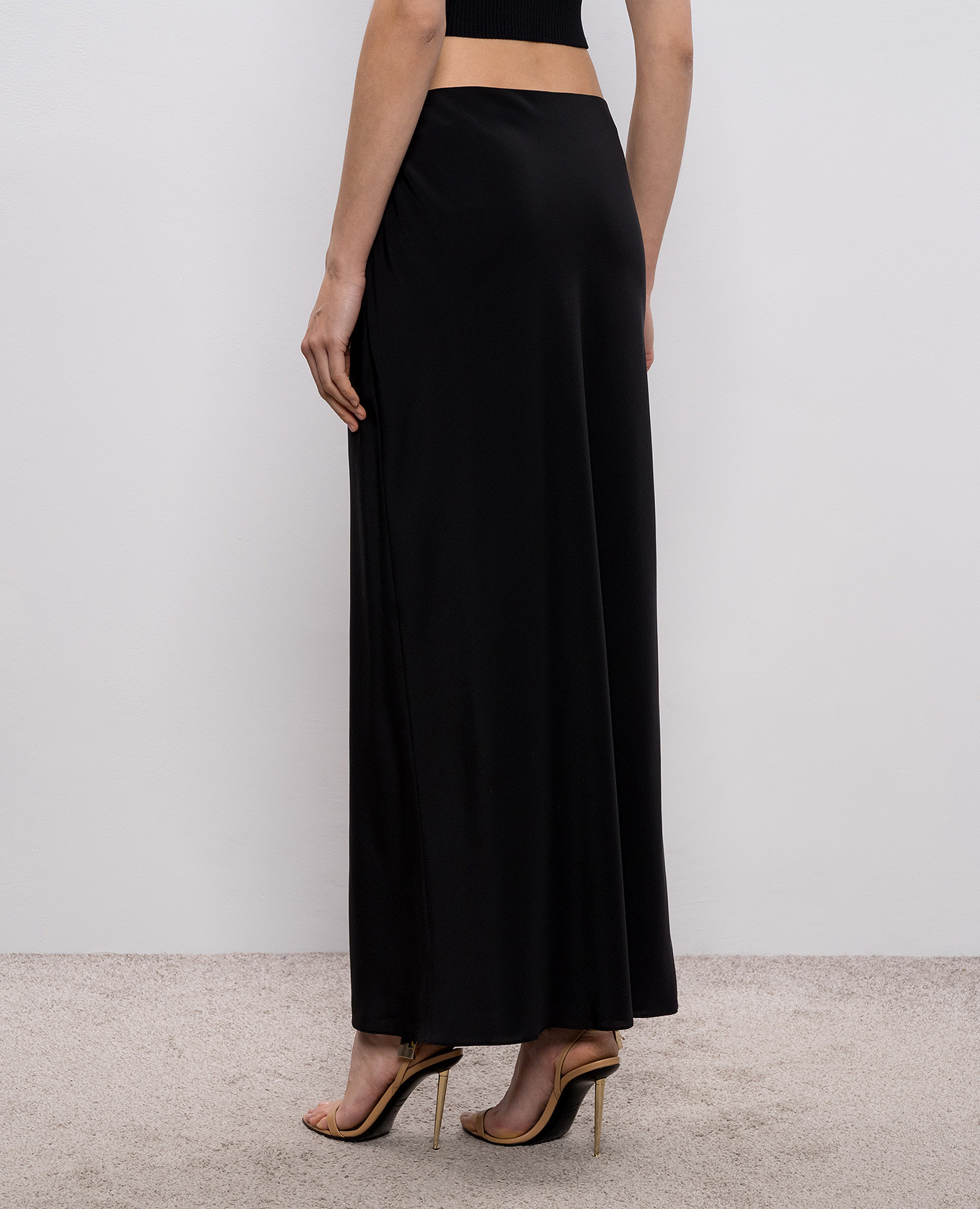Black silk maxi skirt Tom Ford 4