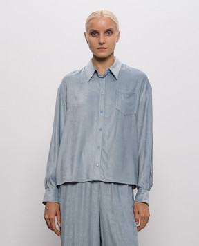 Peserico Blue corduroy shirt A0634602246
