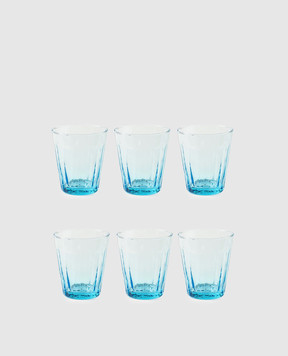 Bitossi Home Set of blue glasses 6 pcs BHV05103