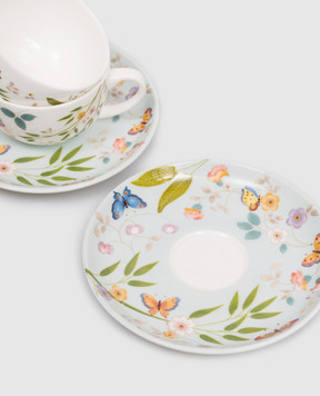 Geminiano Cozzi 1765 Incanto di Primavera porcelain coffee set 4 pcs in a gift box LGCFL069065LGCFL059064