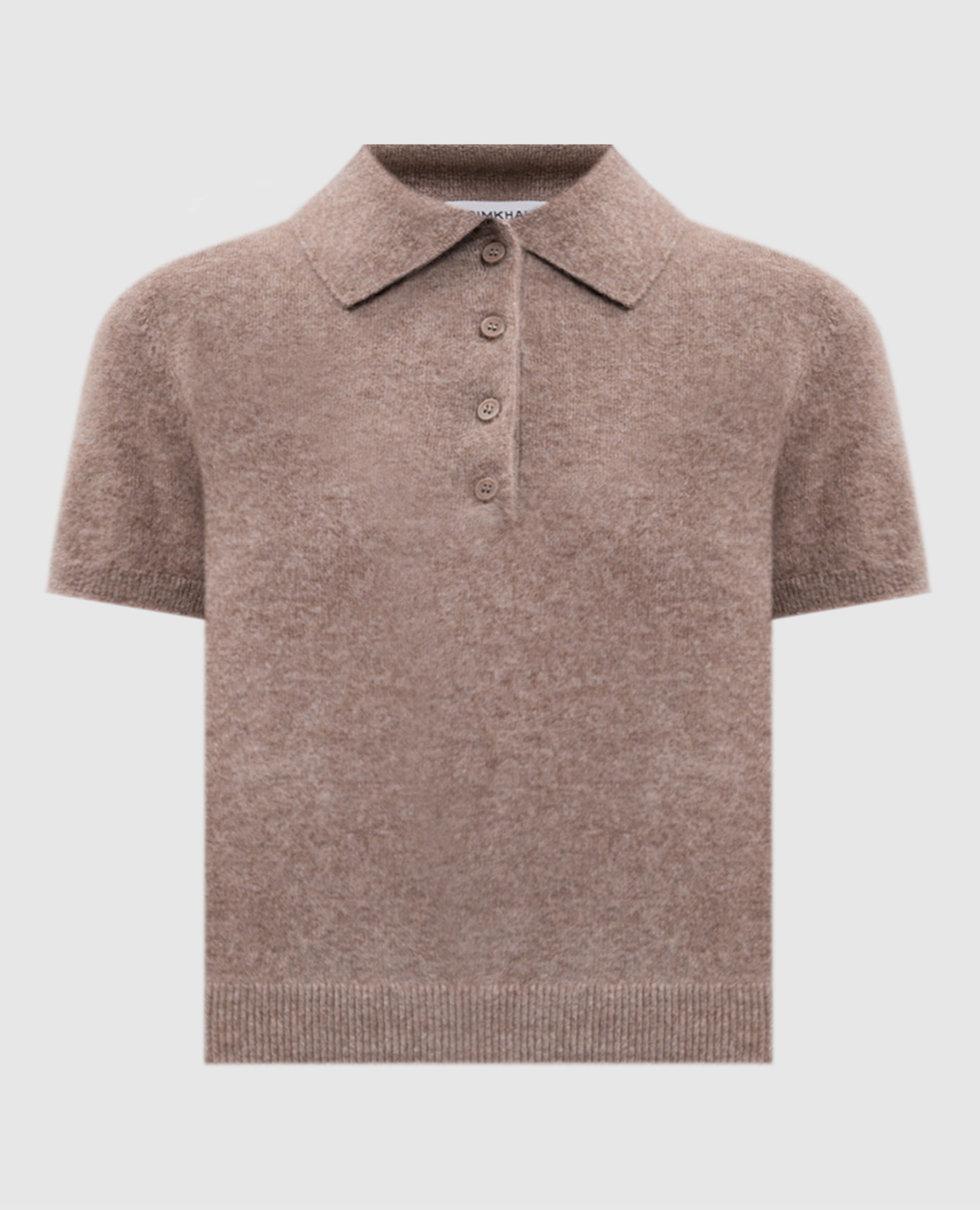 Brown Ivy wool and cashmere polo