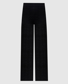 Missoni Black wool patterned pants DC26WI00BK01JZ