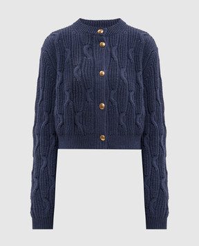 Twinset Blue cardigan with wool 262TT3011