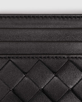 Bottega Veneta Black Intrecciato leather cardholder 796324VCPP3