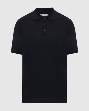 Brunello Cucinelli Gray polo with silk MNB805405