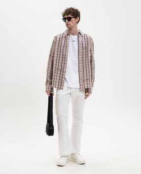 Off-White White T-shirt with 3D Spray Arrow emblem 44MAA120S26J00I