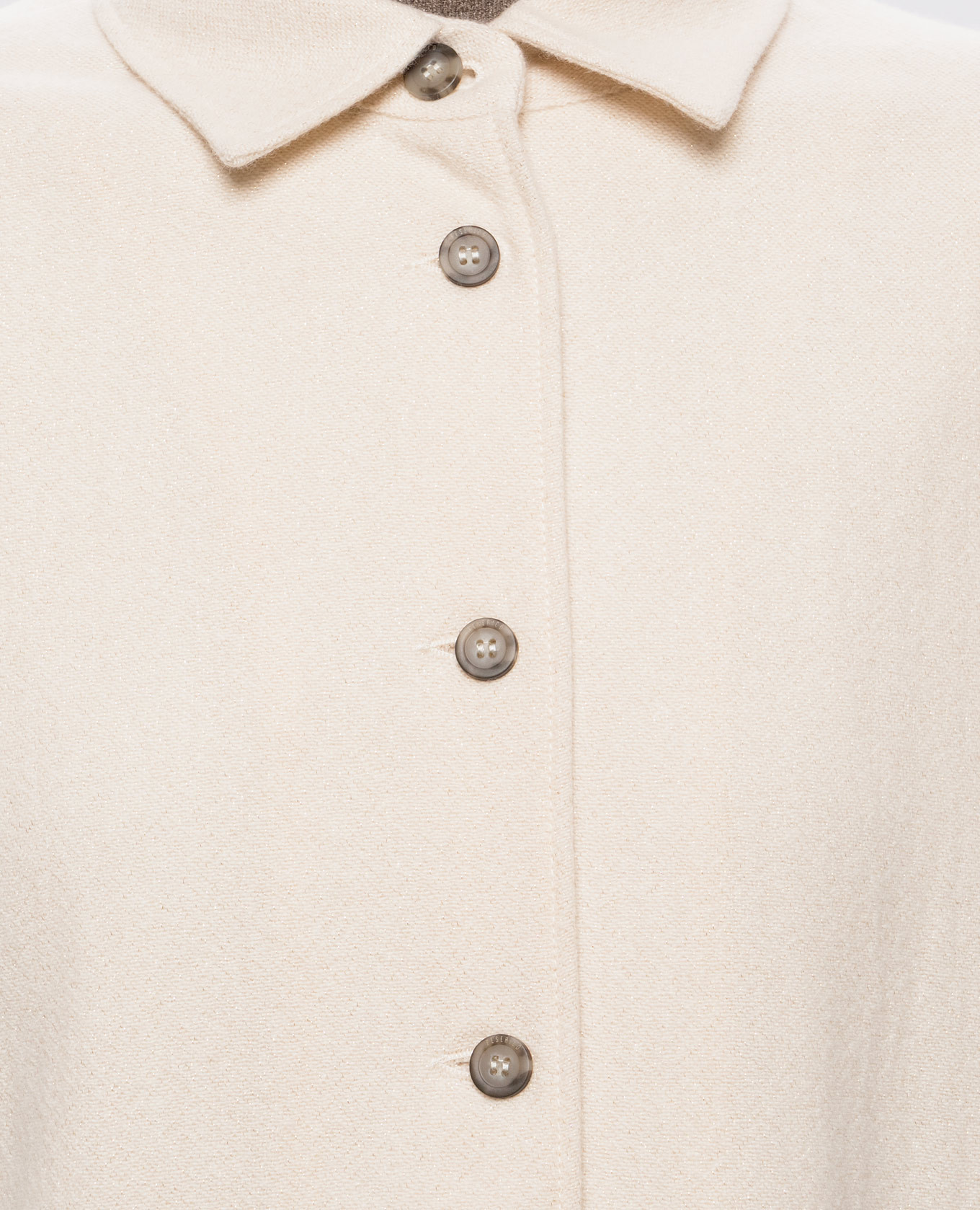Beige wool shirt with lurex Peserico 5