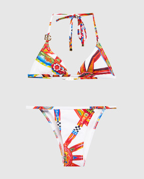 Dolce&Gabbana White monogram swimsuit O8B76JON0IE