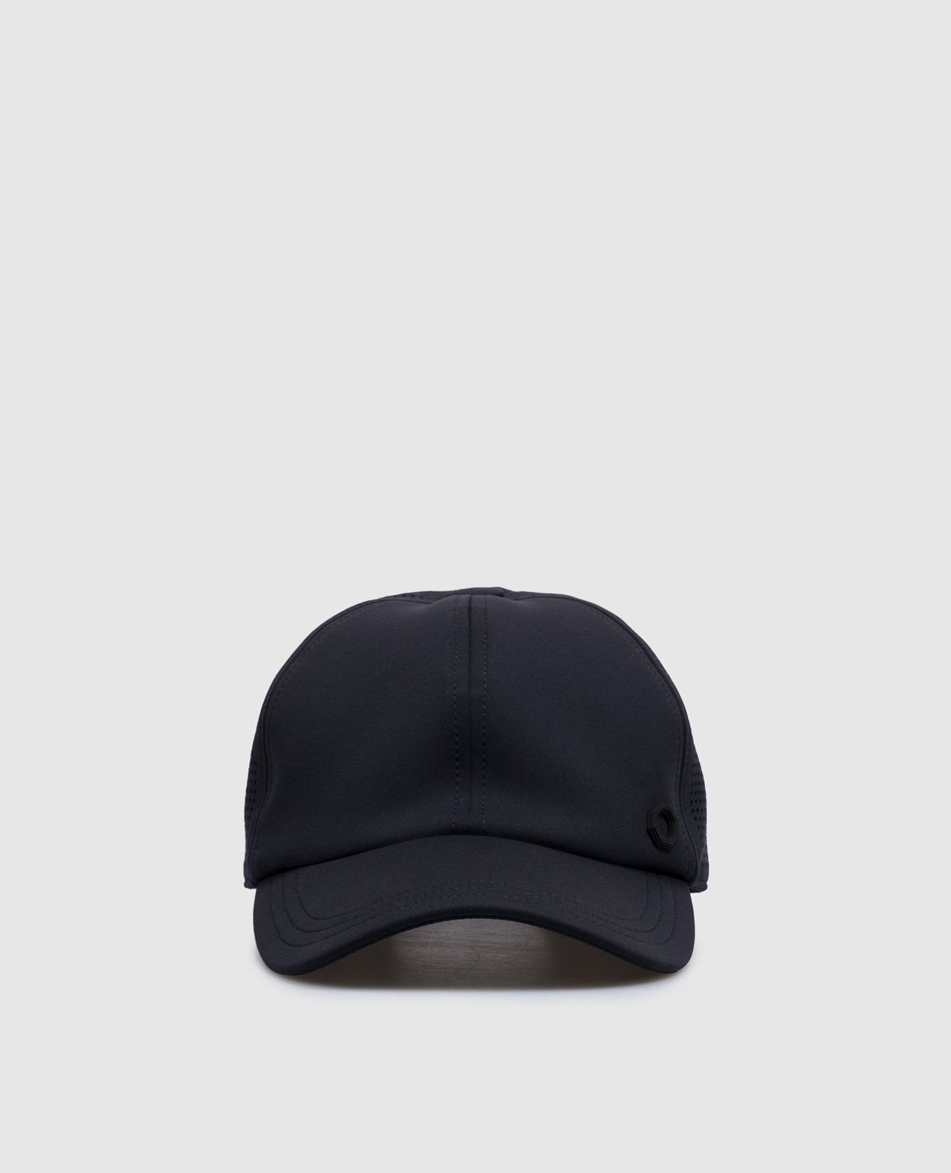 Blue cap with textured element