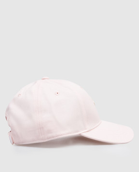 Moncler ENFANT Children's pink cap with logo patch L19543B000170U082