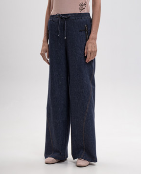 Max & Co Blue jeans with linen MCOAGGRAVI