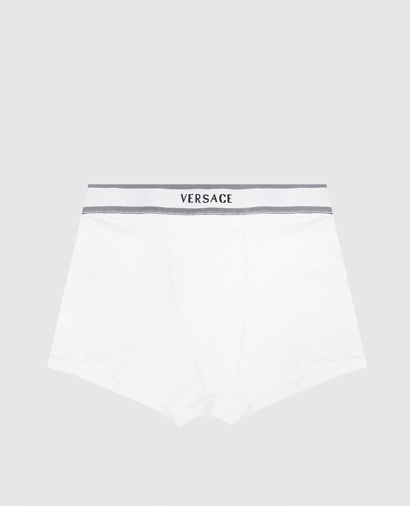 White logo patterned briefs