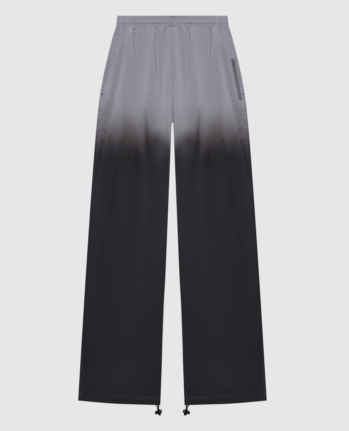 Grey joggers with reflective effect