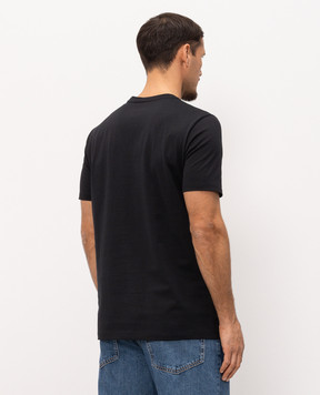 Cashmere&Whiskey Black t-shirt with logo print TSHIRT