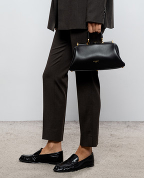 Dolce&Gabbana Grandma black leather bag with logo print BB7986BF984