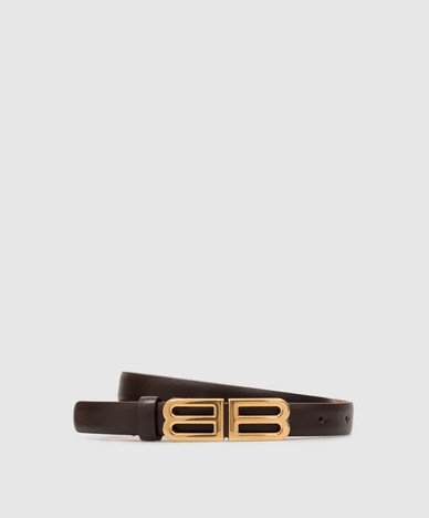 Brown leather belt