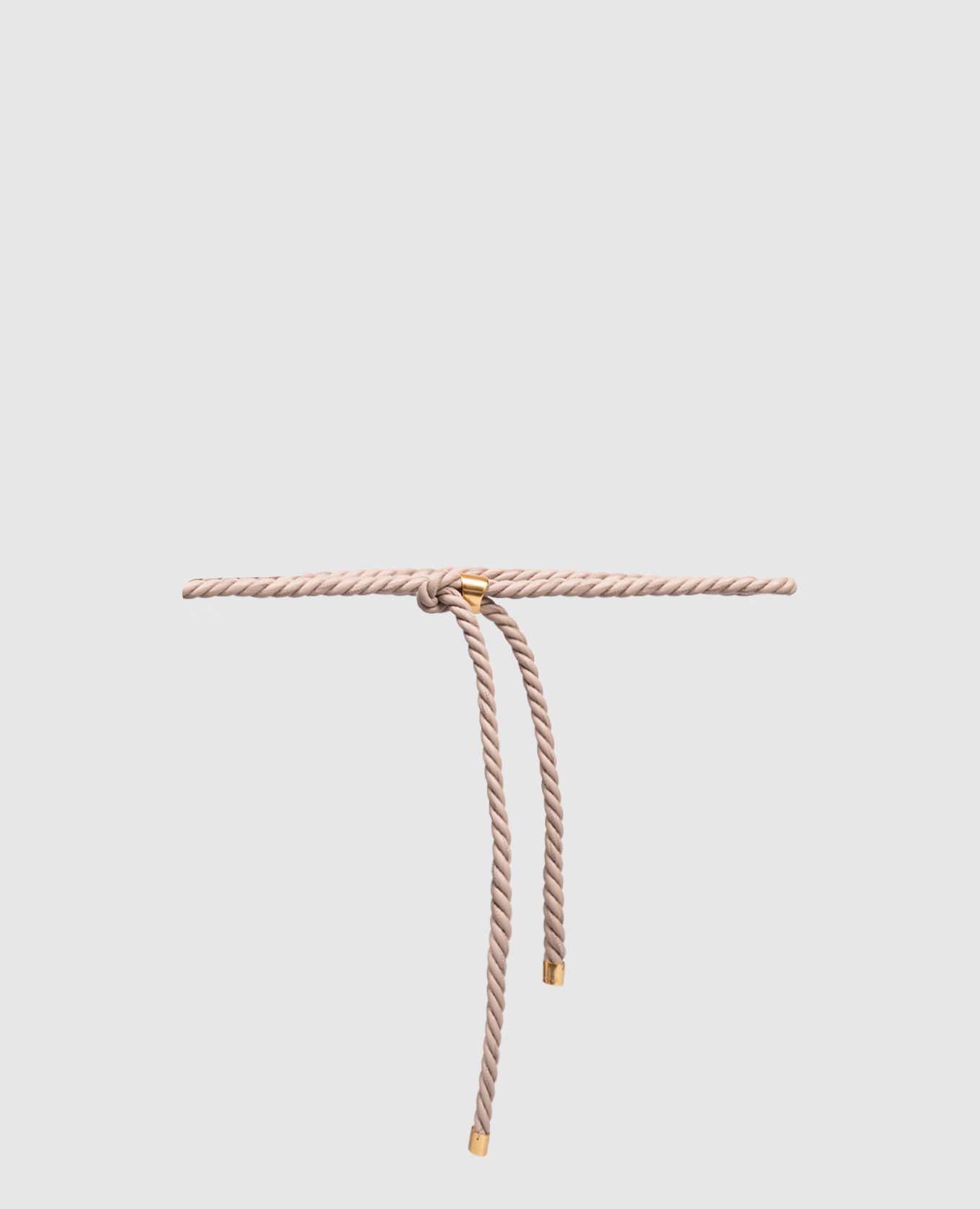 

Grey leather harness belt with logo Agnona