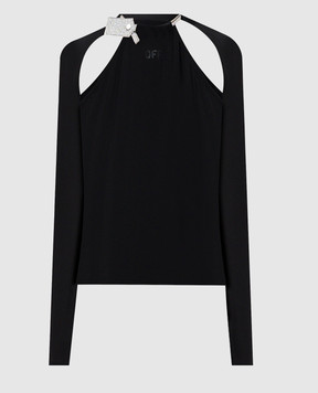 Off-White Black top with logo 2AD27LF25JER001