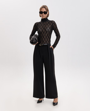 Twinset Black pants with belt 262LI2DPP