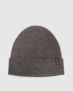 MooRER MIDAS gray cashmere hat MIDASX12