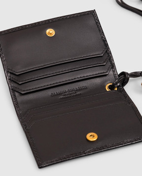 Gianni Chiarini Black leather cardholder with drawstring PF5039EEL