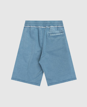 Dolce&Gabbana Children's blue shorts with print L4JQXEG7PTL26