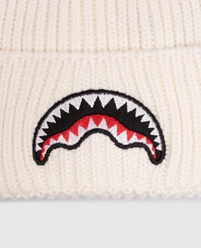 Sprayground Ivory children's hat with embroidery SP15011IVO
