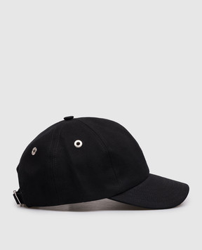 Ami Paris Black cap with embroidered emblem UCP265AW0041