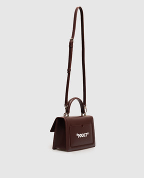 Off-White Burgundy leather bag Jitney 1.4 OWWNP05F26LT01