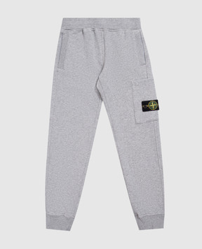 Stone Island Children's gray insulated joggers L2S166200001S0M2014