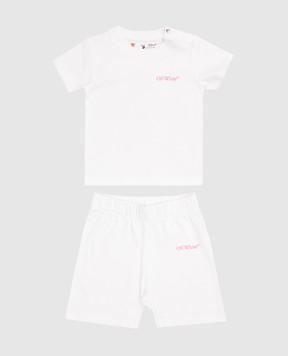 Off-White Children's suit with logo and emblem 44G2X00BS26J001