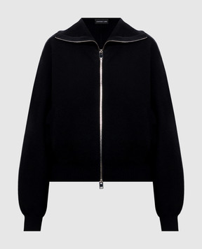 Jacob Lee Black cashmere cardigan WWCJ0015AW26B