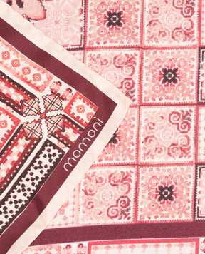 Momoni Pink Nipponia silk scarf MOSC001102MO
