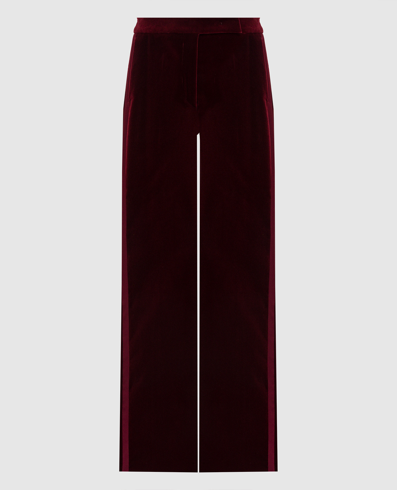 

Burgundy velvet flared pants VETRINO Max Mara