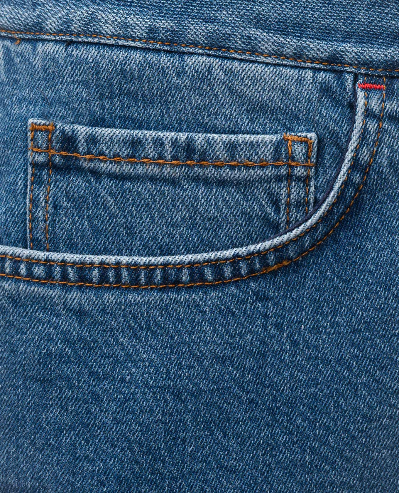 Blue jeans with a worn effect ISAIA 5
