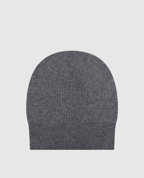 Peserico Gray hat with wool, silk and cashmere with lurex S36210F1209095