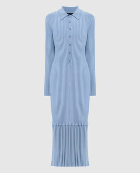 PROENZA SCHOULER Blue Luiza ribbed dress R2617345KY410