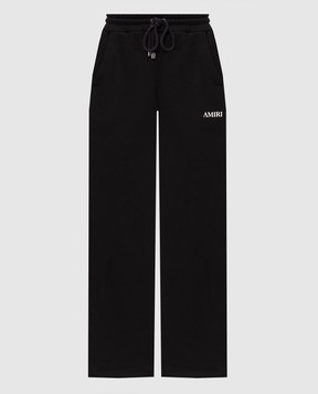 AMIRI Black sweatpants with logo print AM326PA005