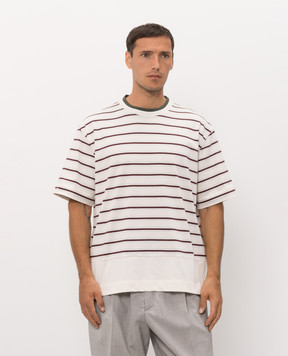 Bottega Veneta Ivory striped T-shirt 871381V6P51
