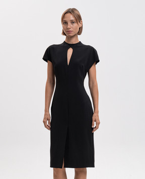Jil Sander Black wool dress with a scoop neck J02CT0640J40356