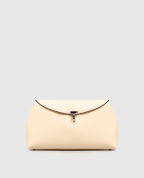 Toteme Ivory T-lock leather cross-body bag 234WAL950LE0025