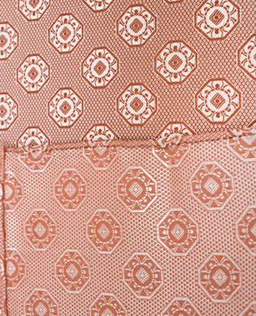 Brunello Cucinelli Brown patterned pachet scarf MX8740091