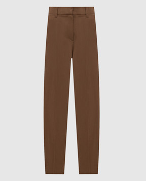 Brunello Cucinelli Brown wool pants MP548P9277